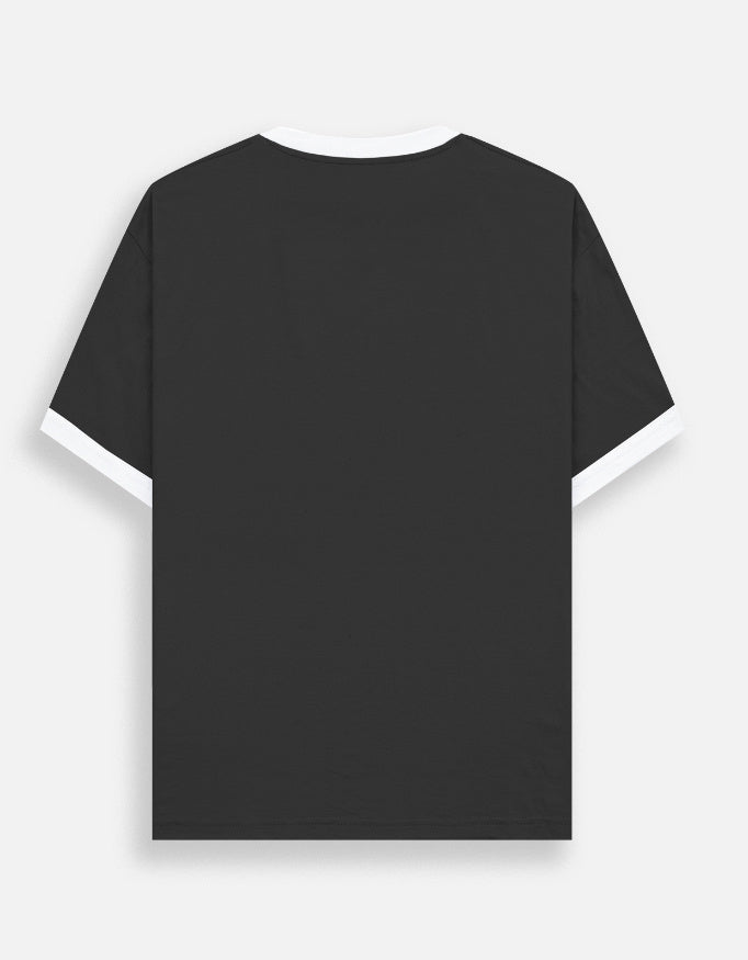 Unisex retro ringer t-shirt with contrast trim, cotton regular fit