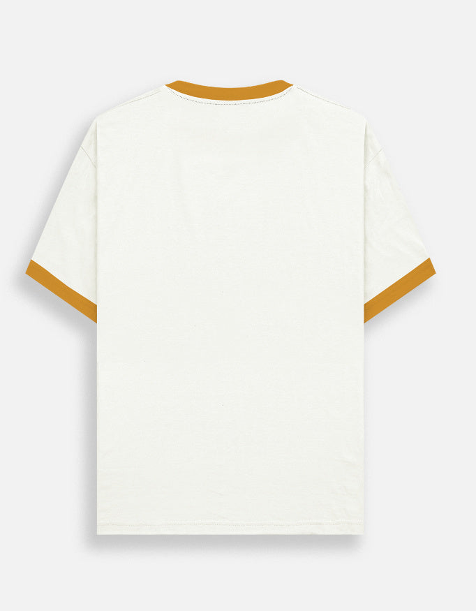 Unisex retro ringer t-shirt with contrast trim, cotton regular fit