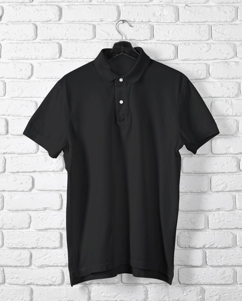 Unisex White Cotton Polo T-Shirt