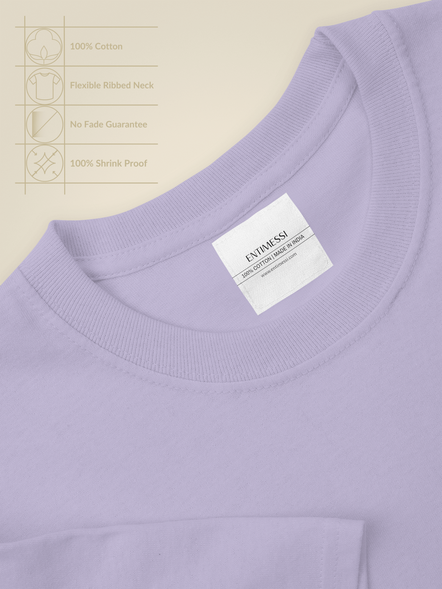Classic Lavender Crew Neck T-Shirt – Unisex