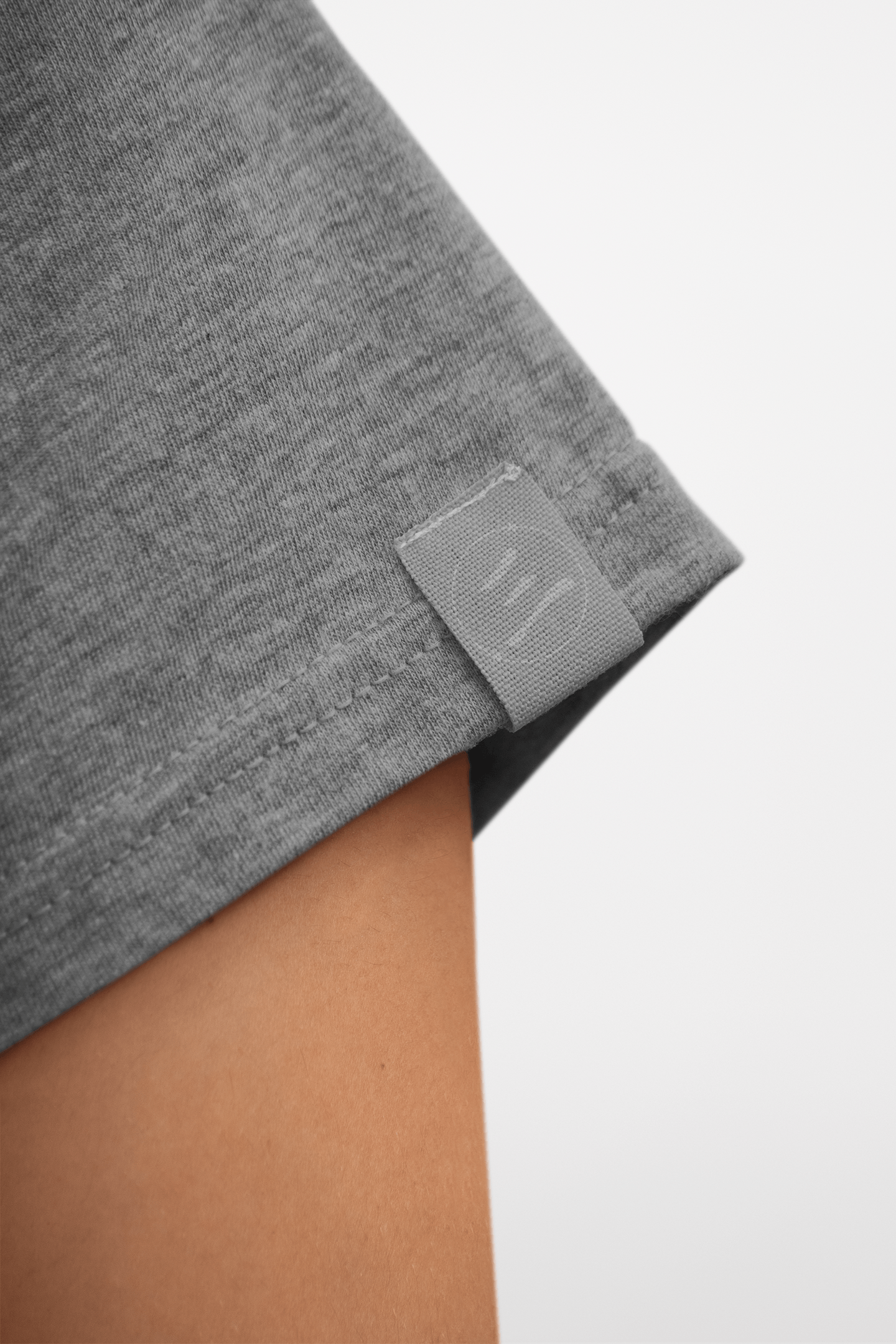Classic Charcoal Melange Crew Neck T-Shirt – Unisex