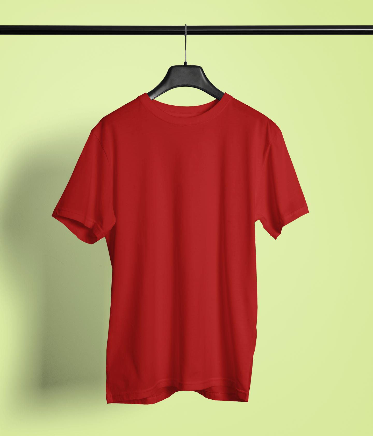 Classic Cherry Red Crew Neck T-Shirt – Unisex