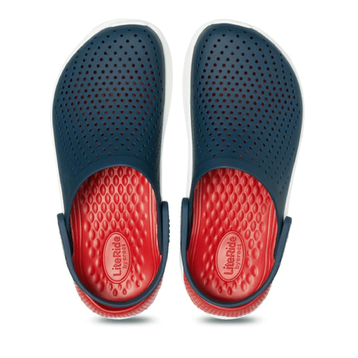 Literide 360 Unisex Clog Sandal Navy Blue-Red White Sole