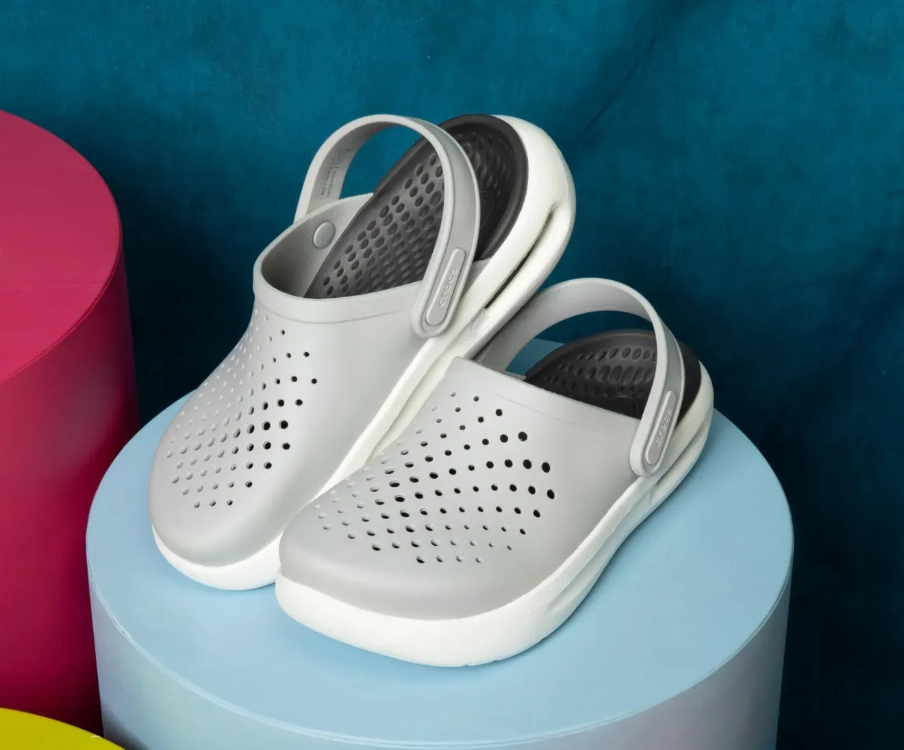 crocs InMotion Unisex LiteRide Clogs Clogs Silver breathable shoes casual footwear casual shoes Casual Wear Clogs comfortable clogs comfortable sandals comfortable shoes Crocs Croslite foam echo wave everyday shoes foam clogs Footwear lightweight lightweight shoes loungewear men's crocs mens shoes pool shoes SALE slip-on clogs travel shoes Unisex unisex shoes water shoes water-resistant shoes women's crocs womens shoes