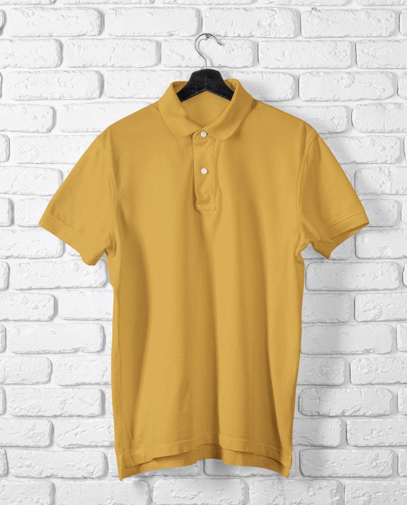 Unisex White Cotton Polo T-Shirt