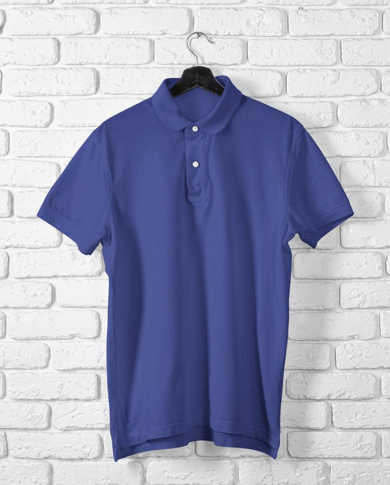 Unisex White Cotton Polo T-Shirt