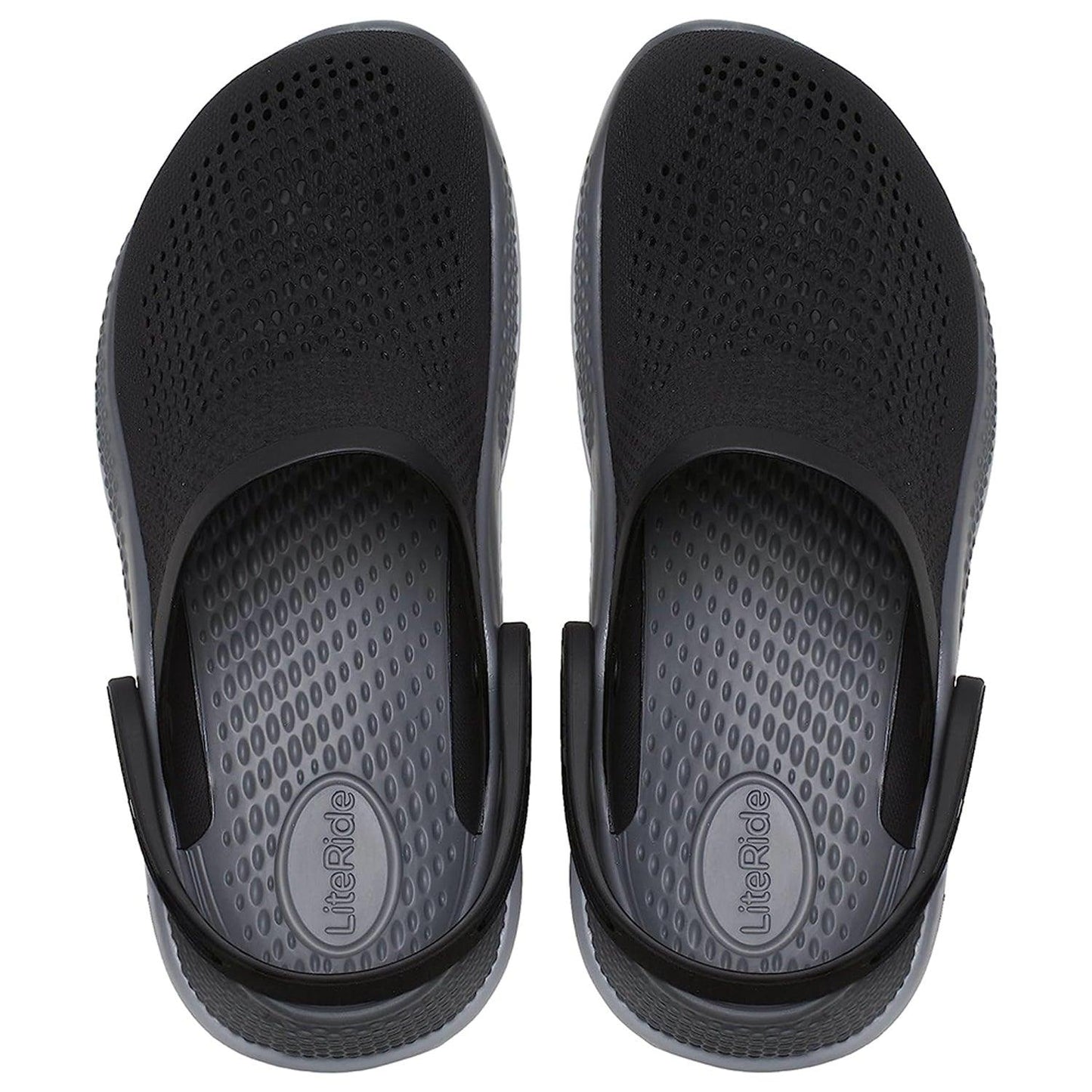 Unisex Literide 360 Clog - Black with Grey & White Sole