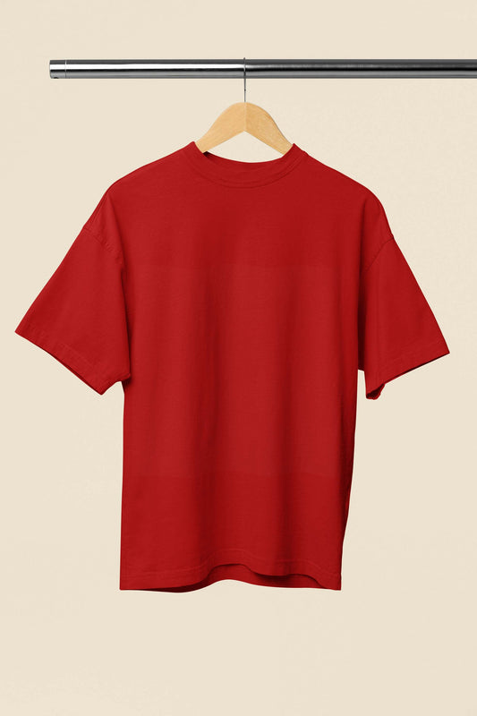 Unisex Oversized Classic Cherry Red T-Shirt