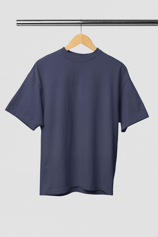 Unisex Oversized Classic Navy Blue T-Shirt