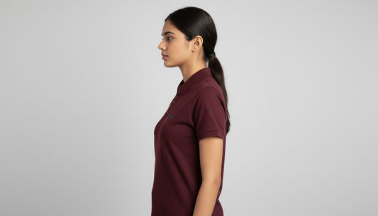 The Essential Unisex Cotton Polo T-Shirt - Brick Red
