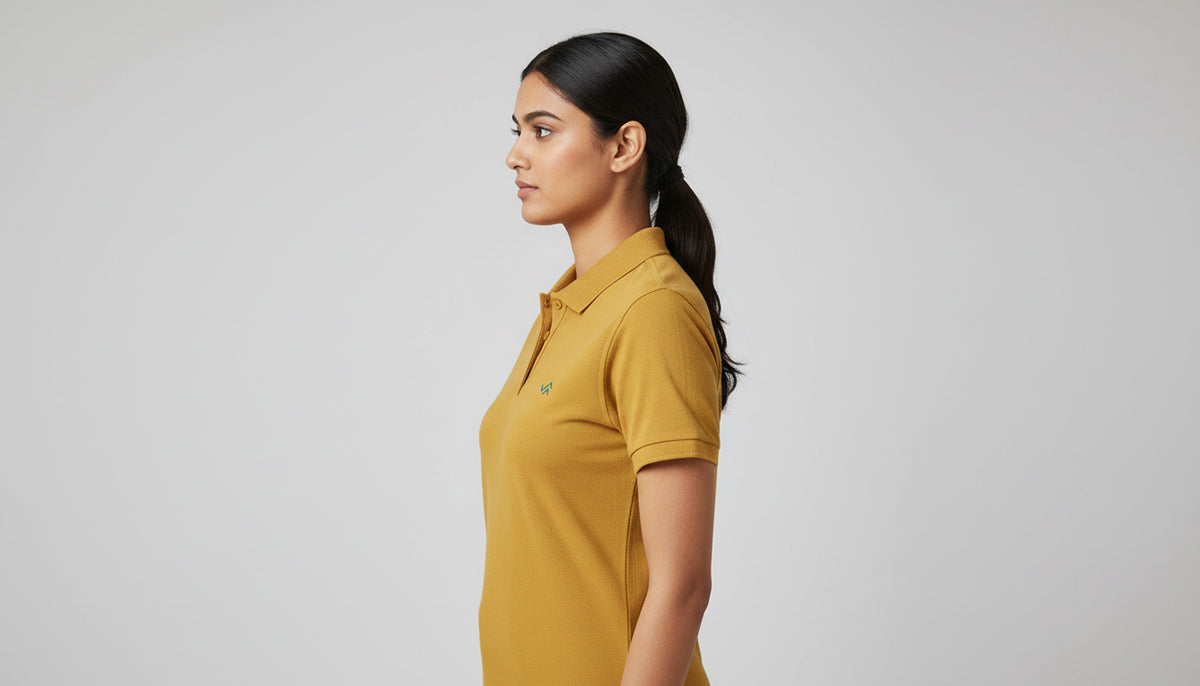 Unisex polo t-shirt in breathable 220 GSM Airtex cotton