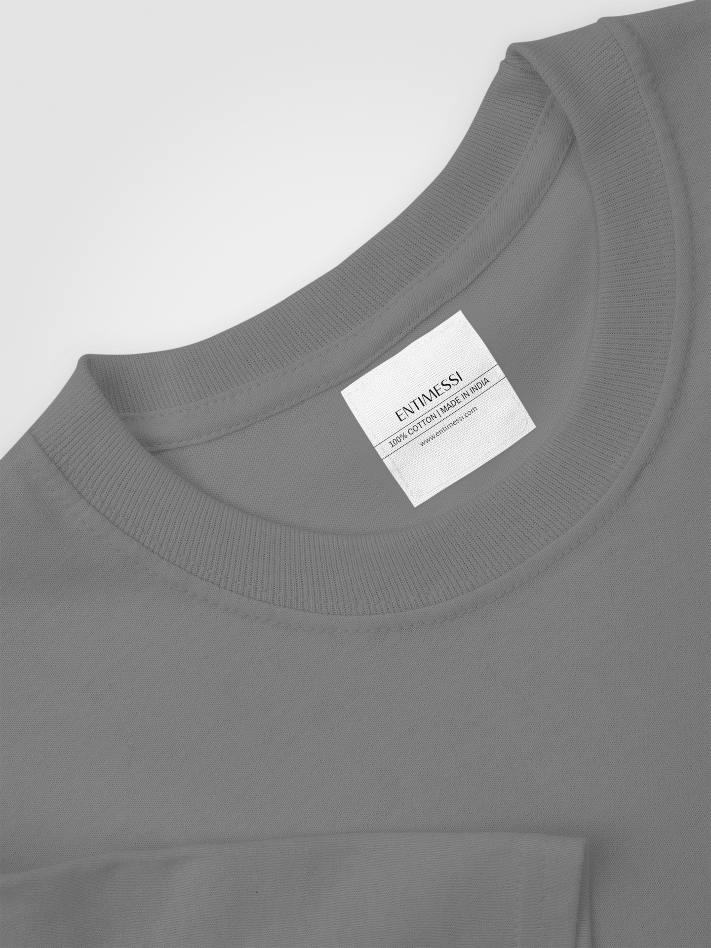 Classic Charcoal Melange Crew Neck T-Shirt – Unisex