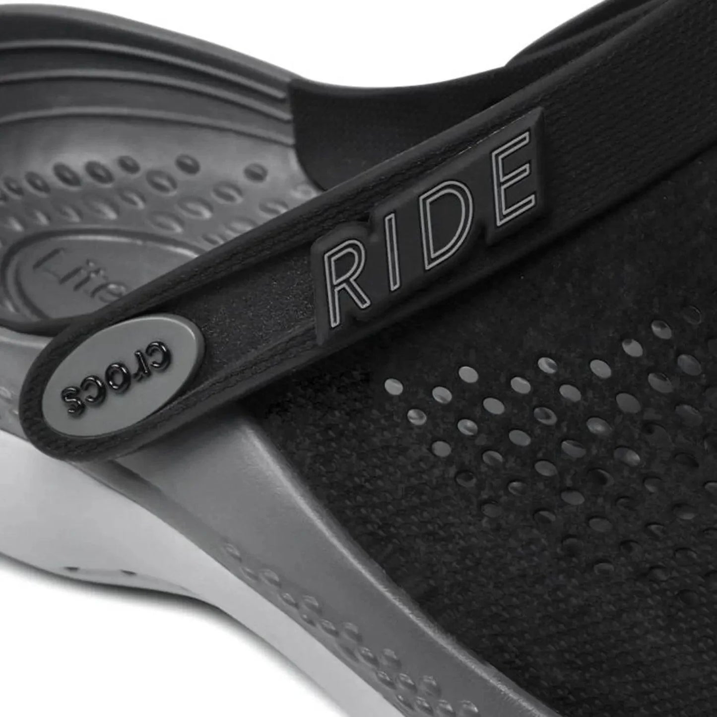 crocs Unisex Literide 360 Clog - Black with Grey & Slate Sole Clogs BEST Clogs Crocs Footwear LiteRide Unisex
