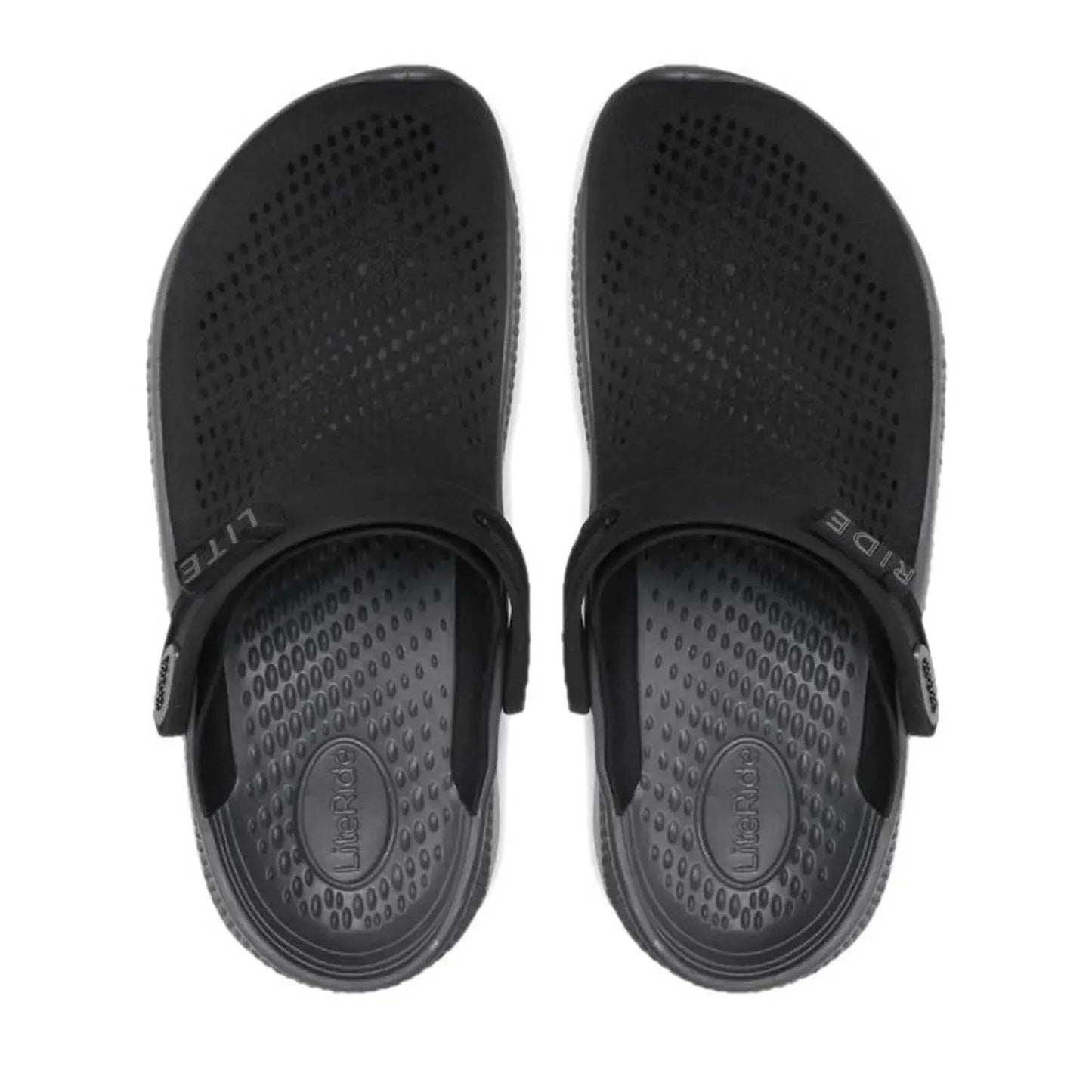 crocs Unisex Literide 360 Clog - Black with Grey & Slate Sole Clogs BEST Clogs Crocs Footwear LiteRide Unisex