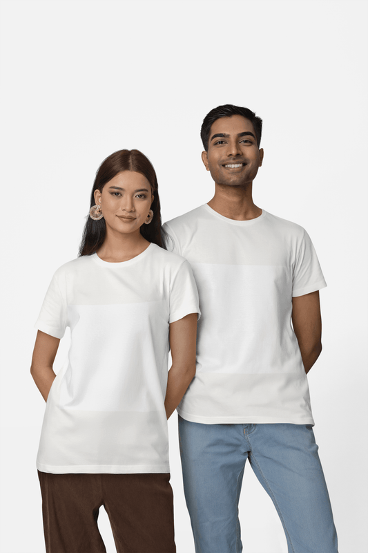 Classic Off White Crew Neck T-Shirt – Unisex