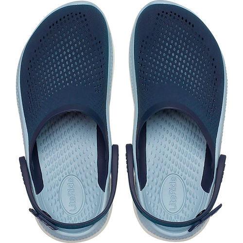 crocs Unisex Literide 360 Clog - Vivid Blue with Sky Blue & White Sole Clogs BEST Clogs Crocs Footwear LiteRide Unisex