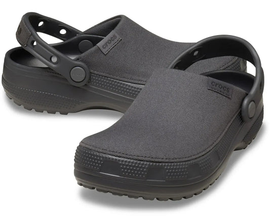 crocs Classic Crafted Canvas Clog - Limited Edition Clogs breathable shoes casual footwear casual shoes Casual Wear Clogs comfortable clogs comfortable sandals comfortable shoes Crocs Croslite foam everyday shoes foam clogs Footwear lightweight shoes men's crocs mens shoes SC-13 slip-on clogs slip-on shoes travel shoes Unisex unisex shoes