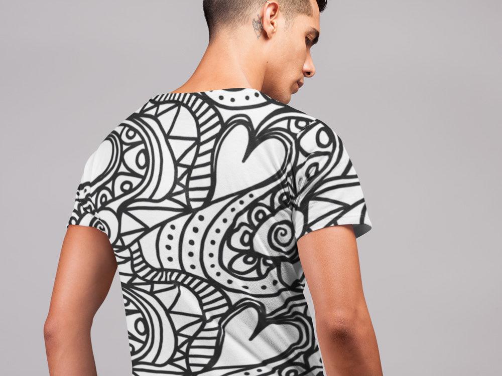 Entimessi - Unisex All-Over Printed Oversized T-Shirt - All Over Printed T-shirts - All-Over-Print, AOP, AOP T-shirts, Casual Wear, Cotton, Digital Print, Oversize, Oversize T-shirts, Round Neck, Short Sleeves, T-shirts, Top, Unisex - {{ shop.shopifyCountryName }}