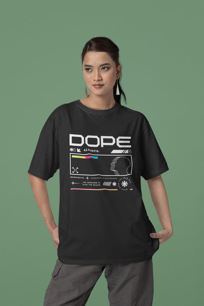 Entimessi - Dope - Unisex Oversized Cotton Graphic Printed T-Shirt - Graphic T-shirts - Casual Wear, Cotton, Graphic Tees, Graphics, Oversize, Oversize T-shirts, Printed, Round Neck, Short Sleeves, T-shirts, Top, Unisex - {{ shop.shopifyCountryName }}