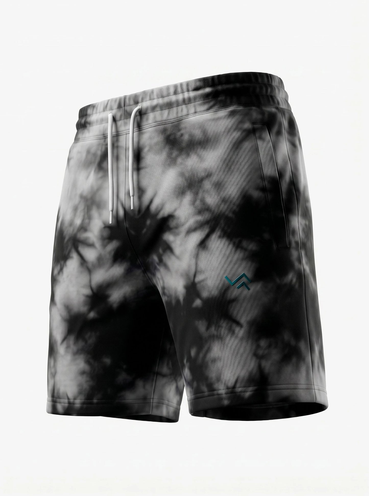 Entimessi White on Black Unisex Tie-Dye Terry Shorts Tie-dye Shorts 260 GSM Activewear beachwear Casual Shorts Cotton Blend Drawstring Waist Shorts Entimessi fabric:cotton-blend loungewear made in India made to order Men menu:shorts new Premium Terry Shorts relaxed fit Shorts slip-in pockets style:tie-dye Terry Shorts Tie Dye type:shorts Unisex Unisex terry shorts Women