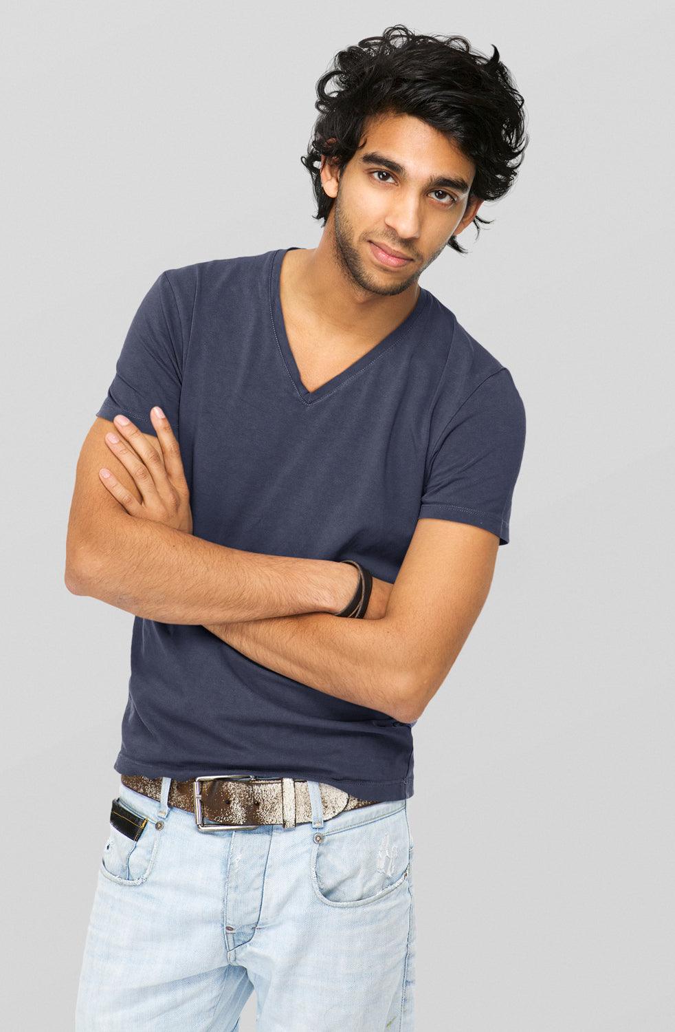 Eco-Friendly Cotton Unisex V-Neck T-Shirts