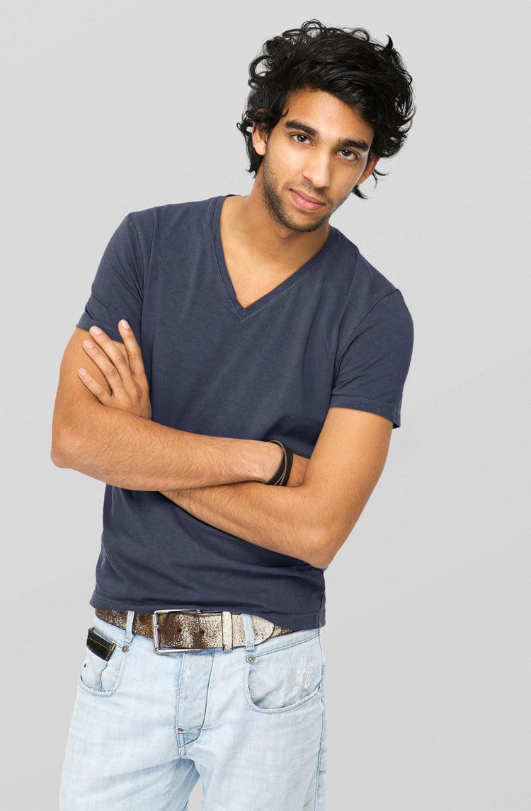 Eco-Friendly Cotton Unisex V-Neck T-Shirts