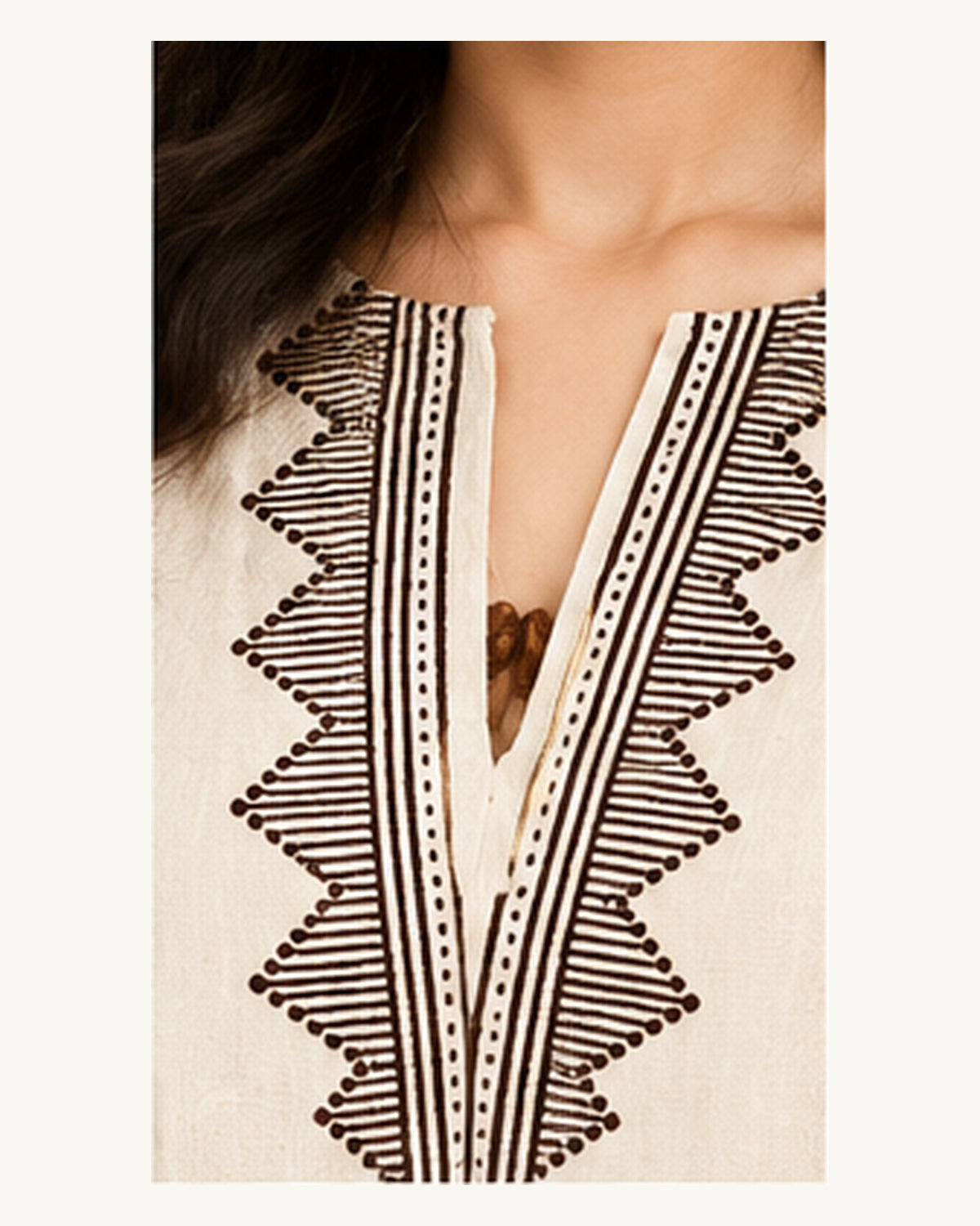 White Geometric Block Print Wide-Leg Jumpsuit