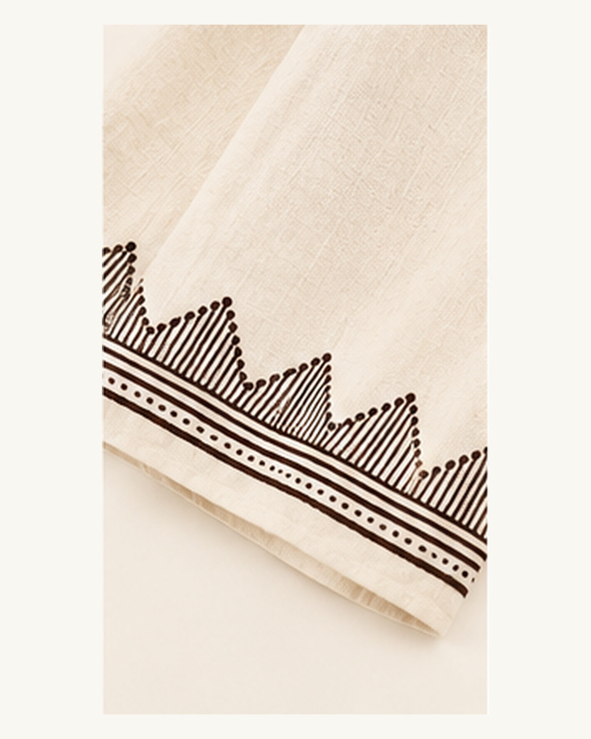 White Geometric Block Print Wide-Leg Jumpsuit