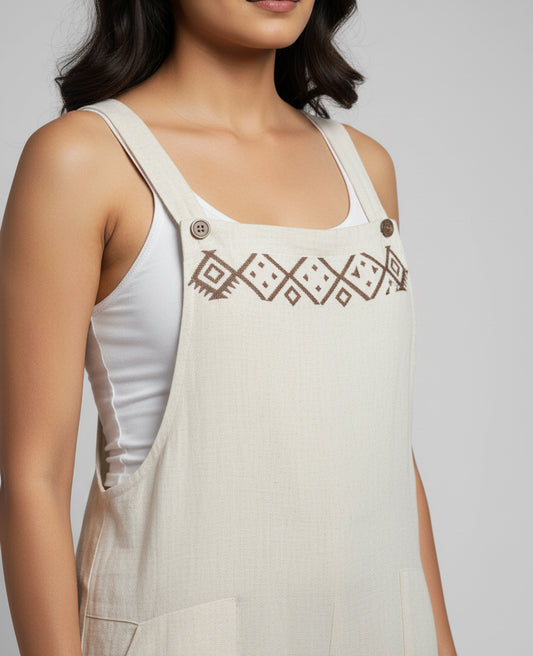 The Green Hand-Block Pure Cotton Dress