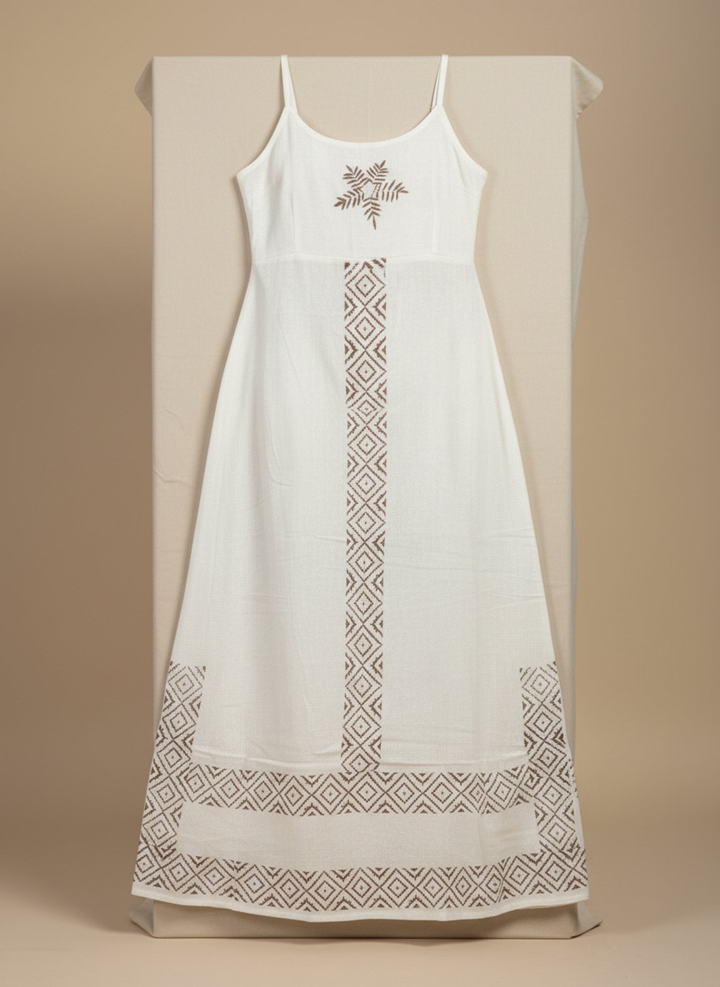 The Pure Cotton Hand-Block Maxi Dress