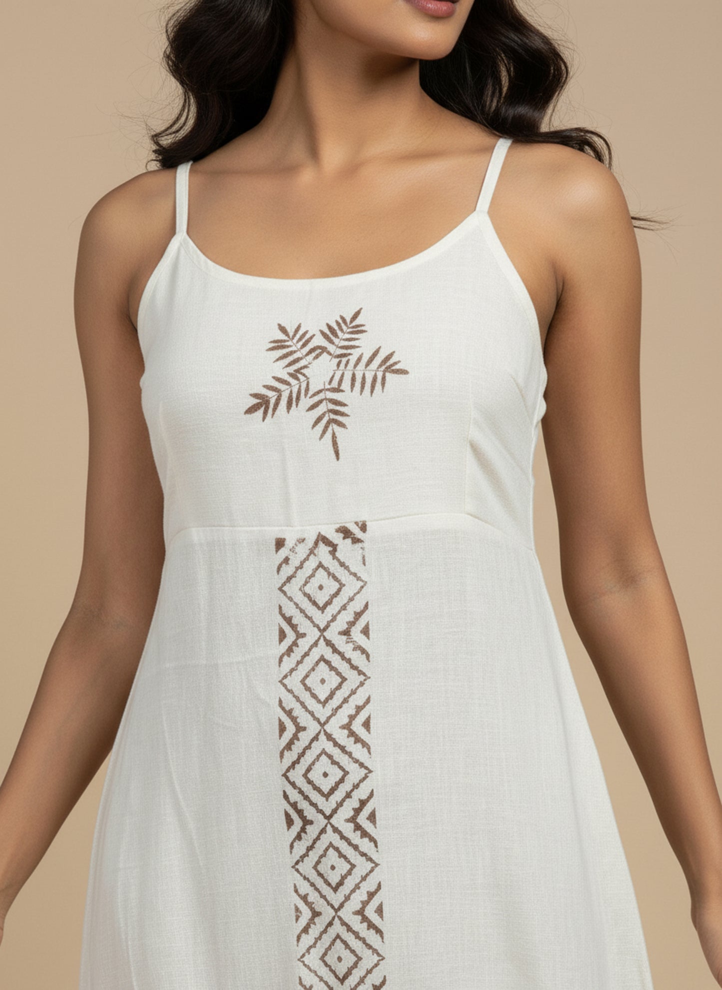 The Pure Cotton Hand-Block Maxi Dress