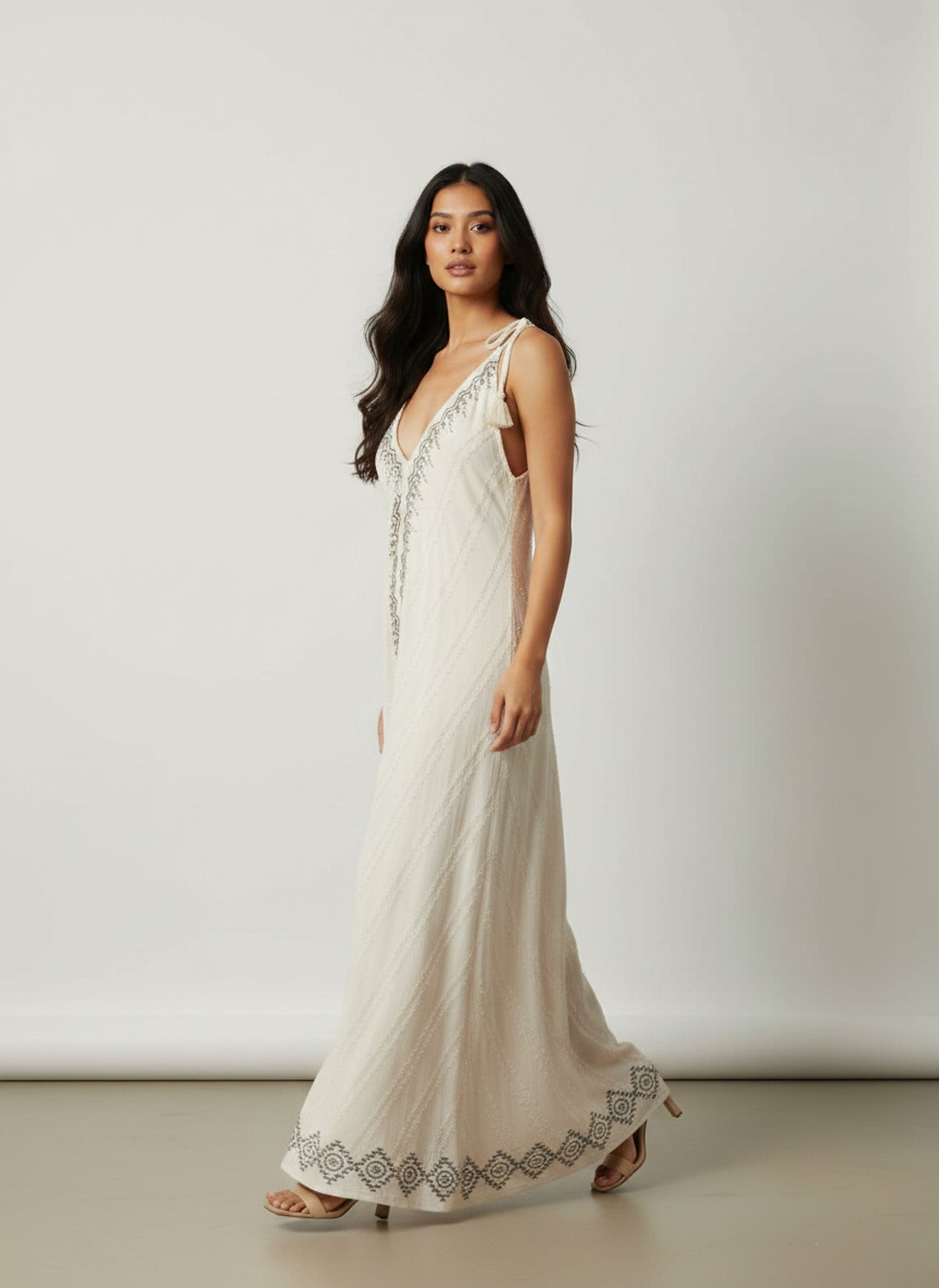 The Heritage Artisan Maxi: Pure Cotton Hand-Block Printed Dress