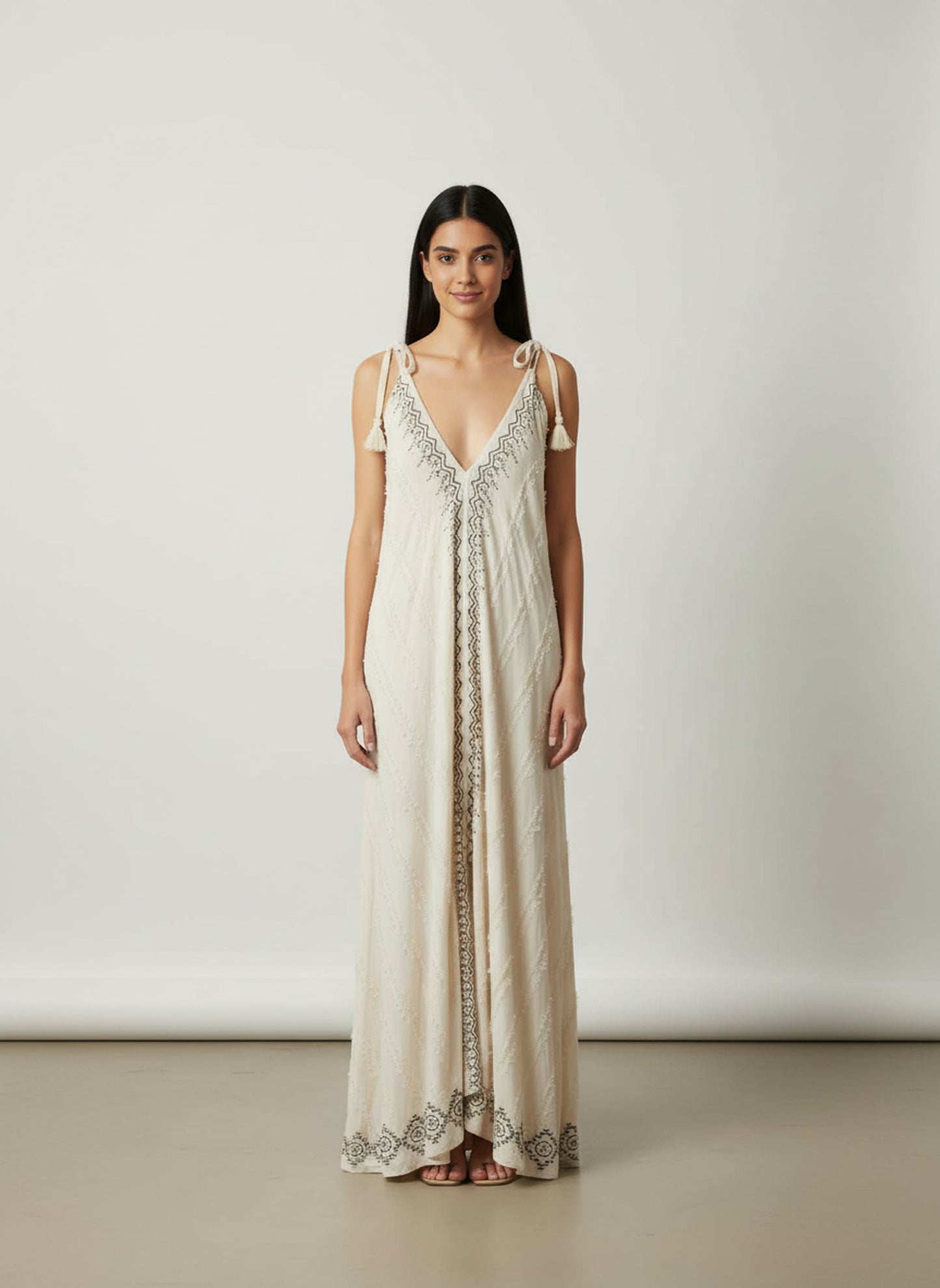 The Heritage Artisan Maxi: Pure Cotton Hand-Block Printed Dress
