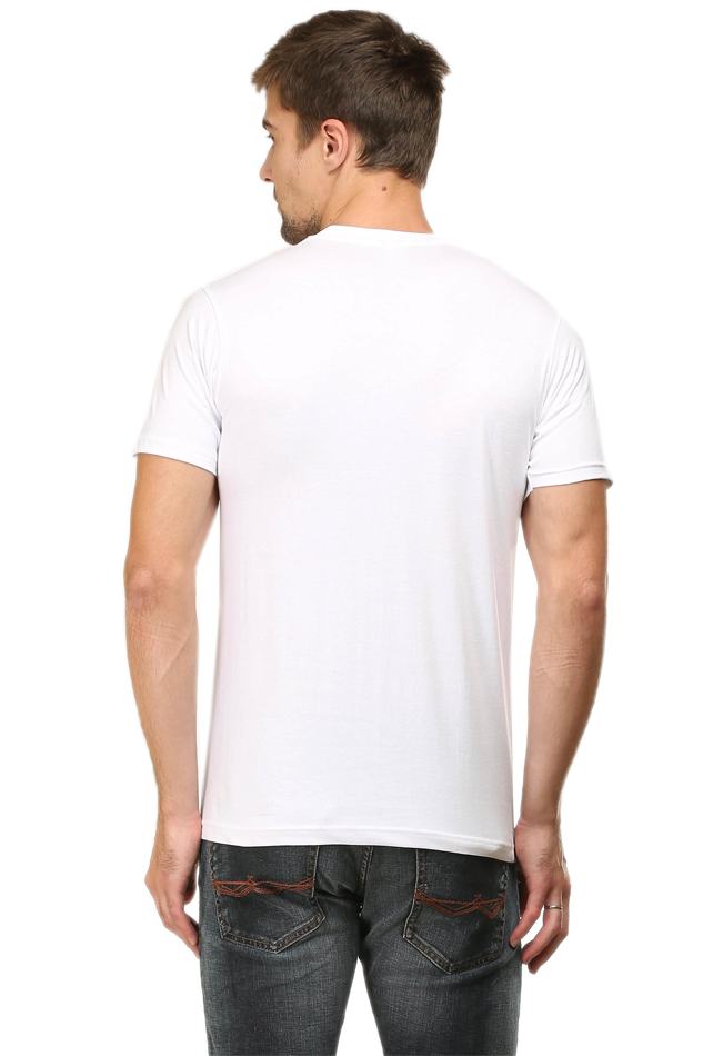 Entimessi Unisex Super Soft Cotton V-Neck T-Shirt (White) V-Neck T-shirt Casual Wear Cotton Rapi-T-shirts Regular Fit Short Sleeves Solid Color T-shirts T-shirts Top Unisex V-neck