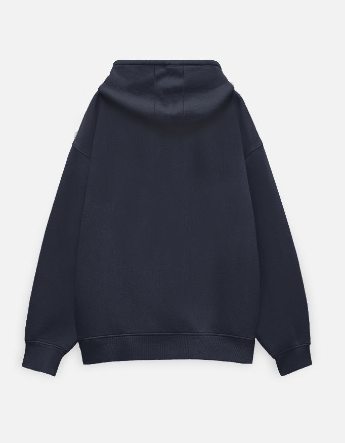 Unisex oversized pullover hoodie in heavyweight cotton fleece