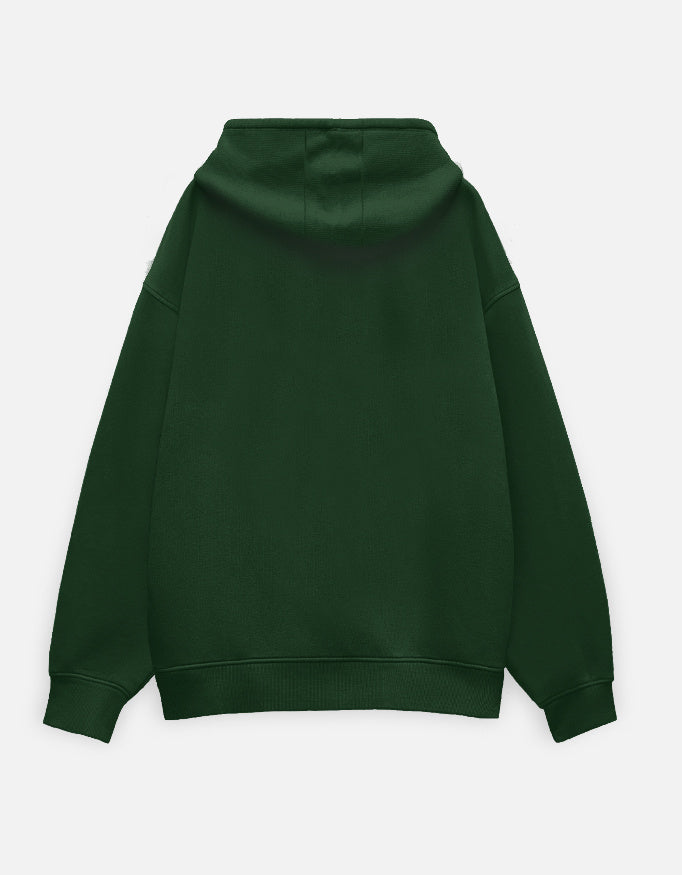 Unisex oversized pullover hoodie in heavyweight cotton fleece