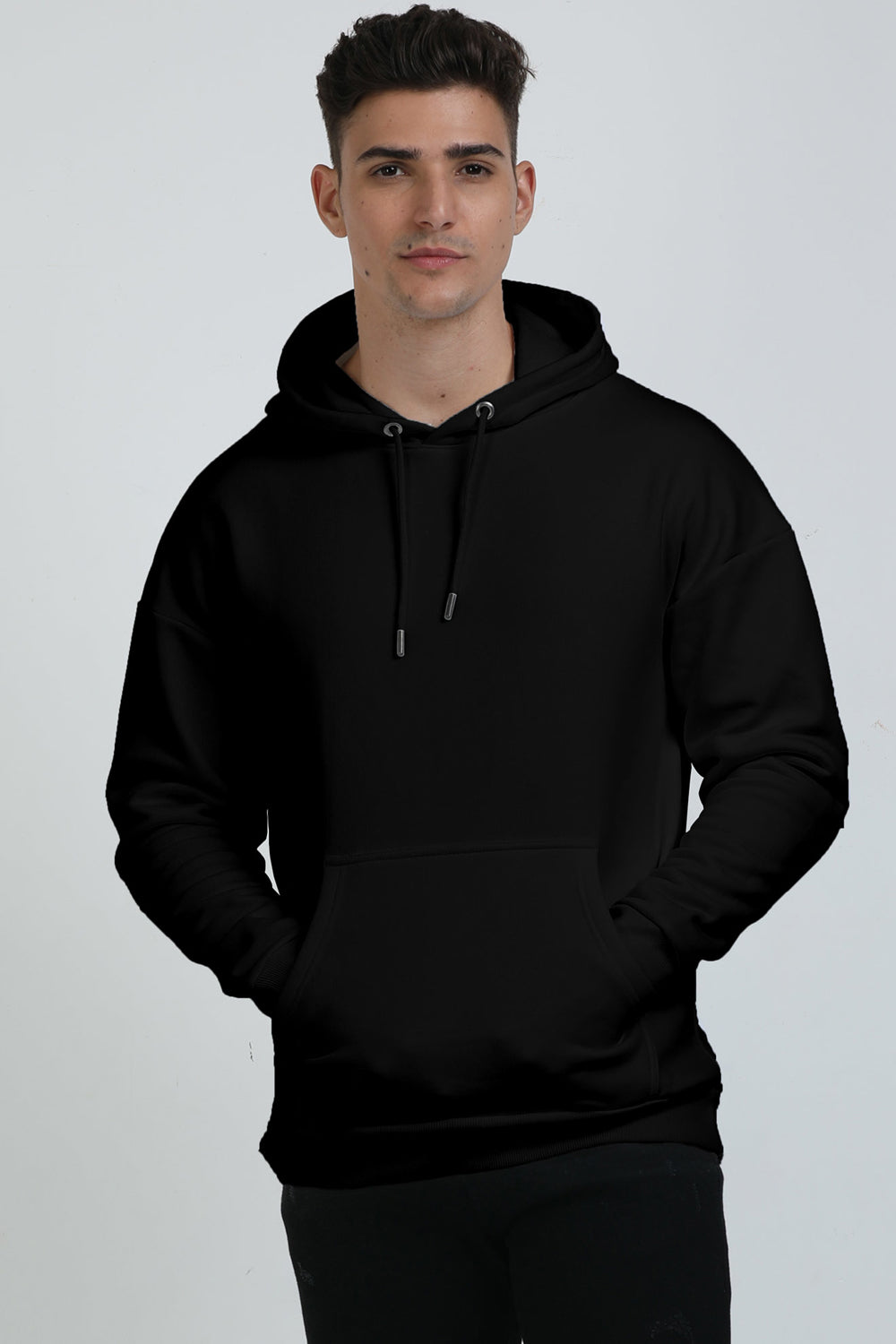 Unisex Oversized Hooded Sweatshirt -Super Combed Bio-Washed Cotton