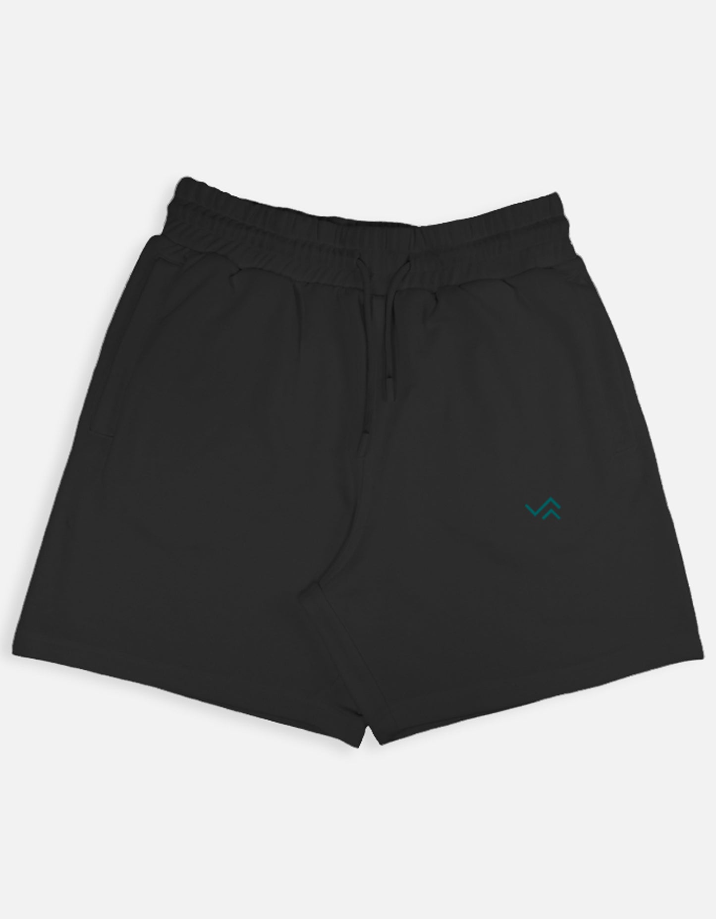 Black short pant on a light gray background