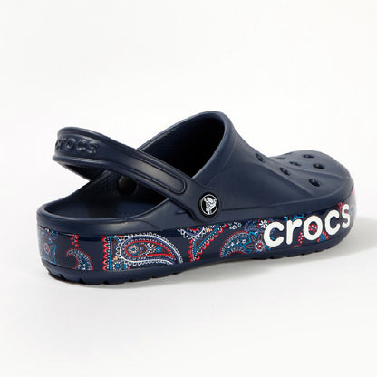 crocs Unisex Bayaband Bandana Print Clog Navy Clogs 360 beach shoes beachwear BEST breathable shoes casual footwear casual shoes Casual Wear Clogs comfortable clogs comfortable sandals comfortable shoes Crocs crocs lite ride 360 Croslite foam everyday shoes foam clogs Footwear gardening shoes gym shoes lightweight shoes LiteRide LiteRide 360 loungewear men's crocs mens shoes pool shoes slip-on clogs slip-on shoes travel shoes Unisex unisex shoes water shoes water-resistant shoes women's crocs womens shoes