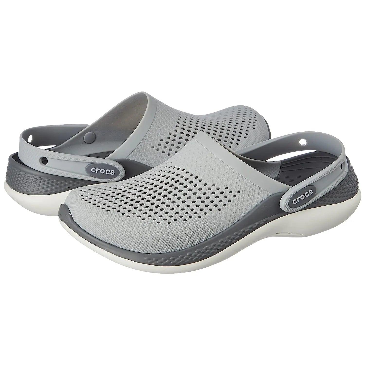 crocs Unisex Literide 360 Clog - Slate with Grey & White Sole Clogs BEST Clogs Crocs Footwear LiteRide Unisex