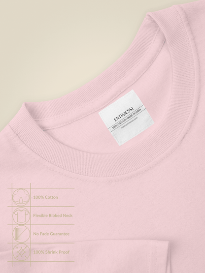 Classic Baby Pink Crew Neck T-Shirt – Unisex