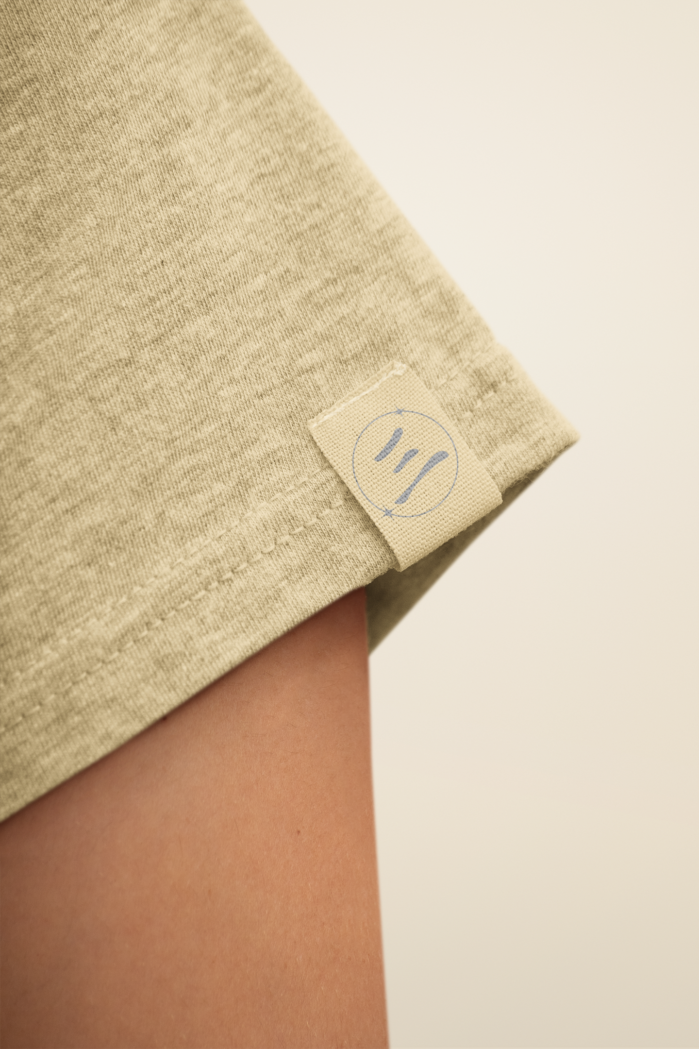 Classic Beige Crew Neck T-Shirt – Unisex