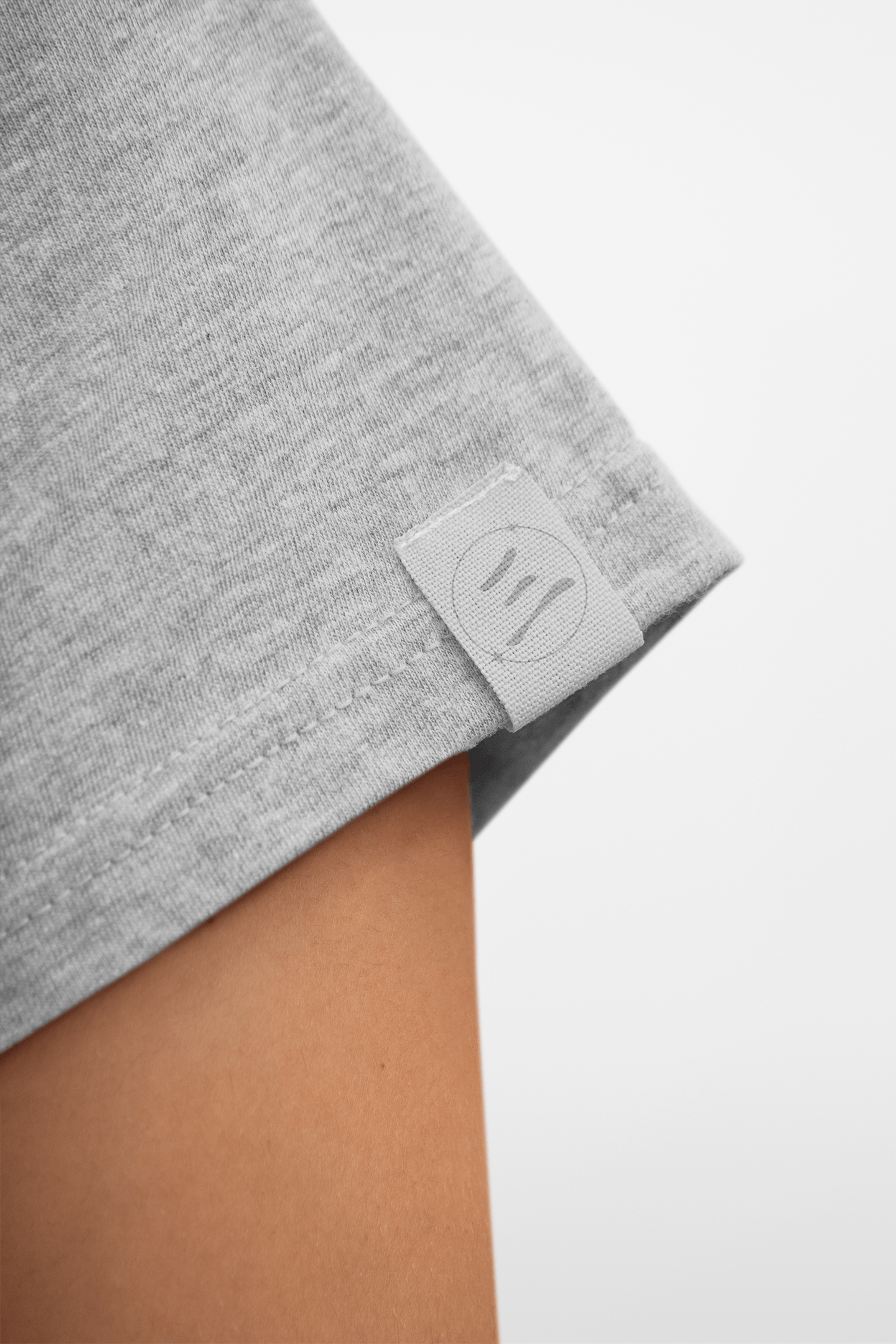 Classic Grey Melange Crew Neck T-Shirt – Unisex