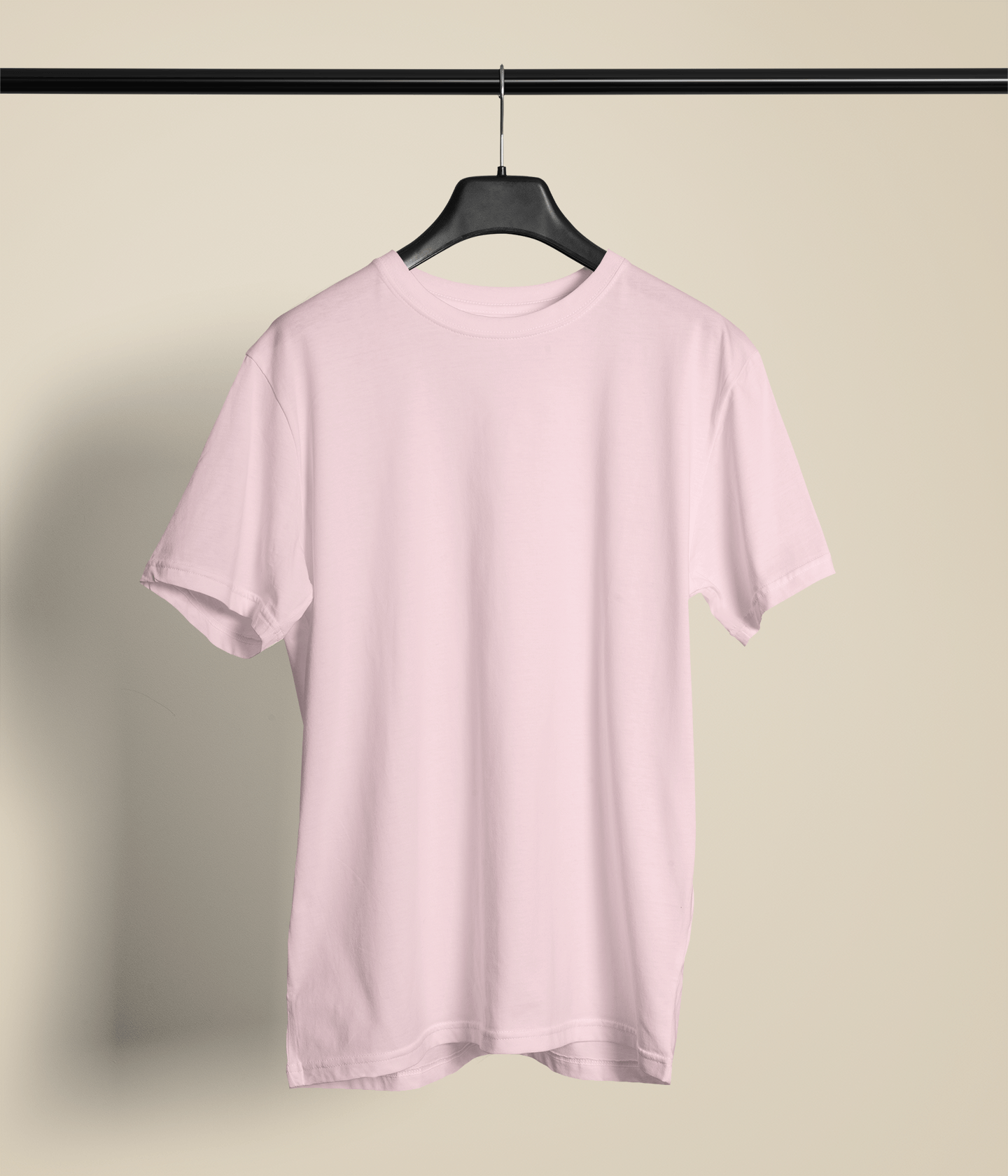 Classic Baby Pink Crew Neck T-Shirt – Unisex