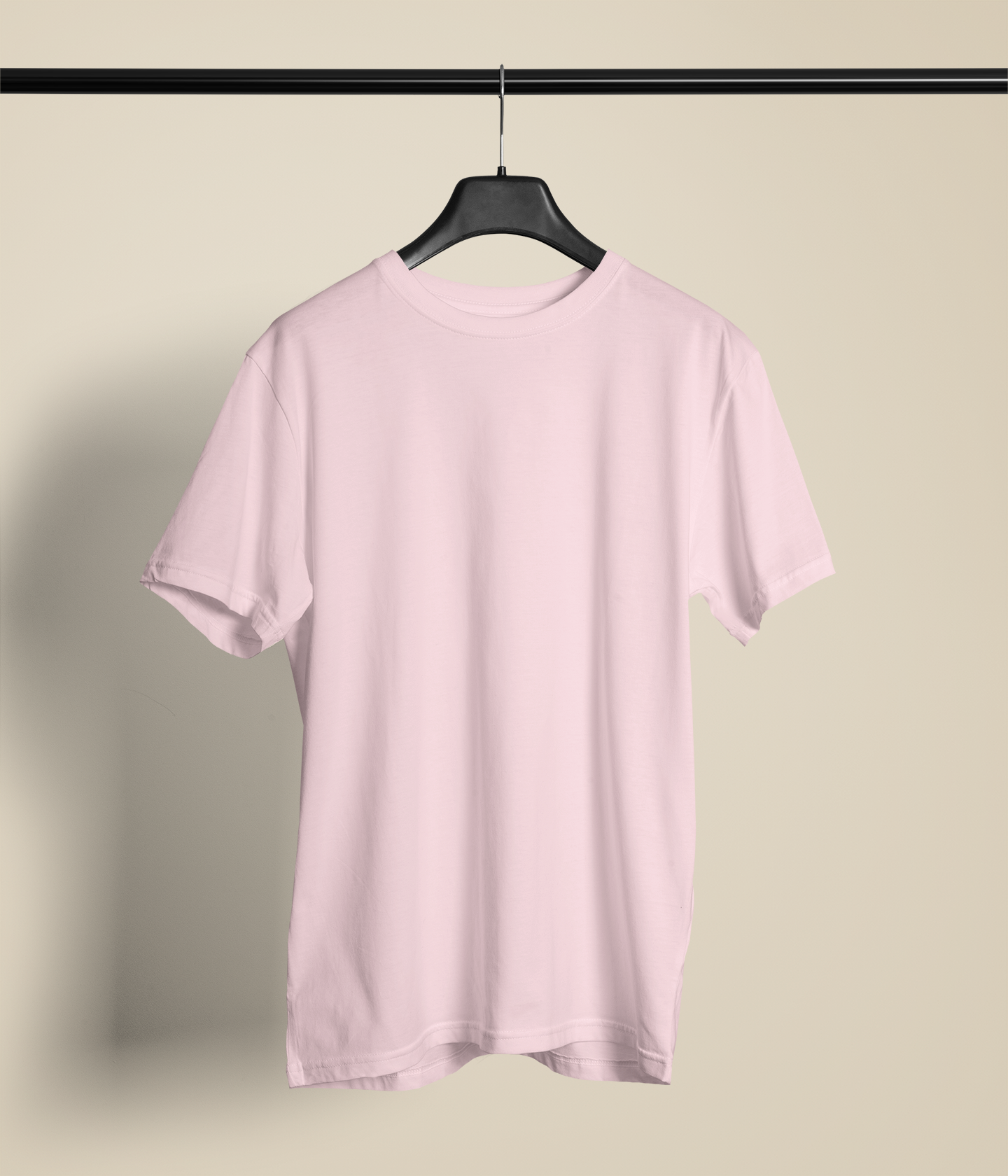 Classic Baby Pink Crew Neck T-Shirt – Unisex