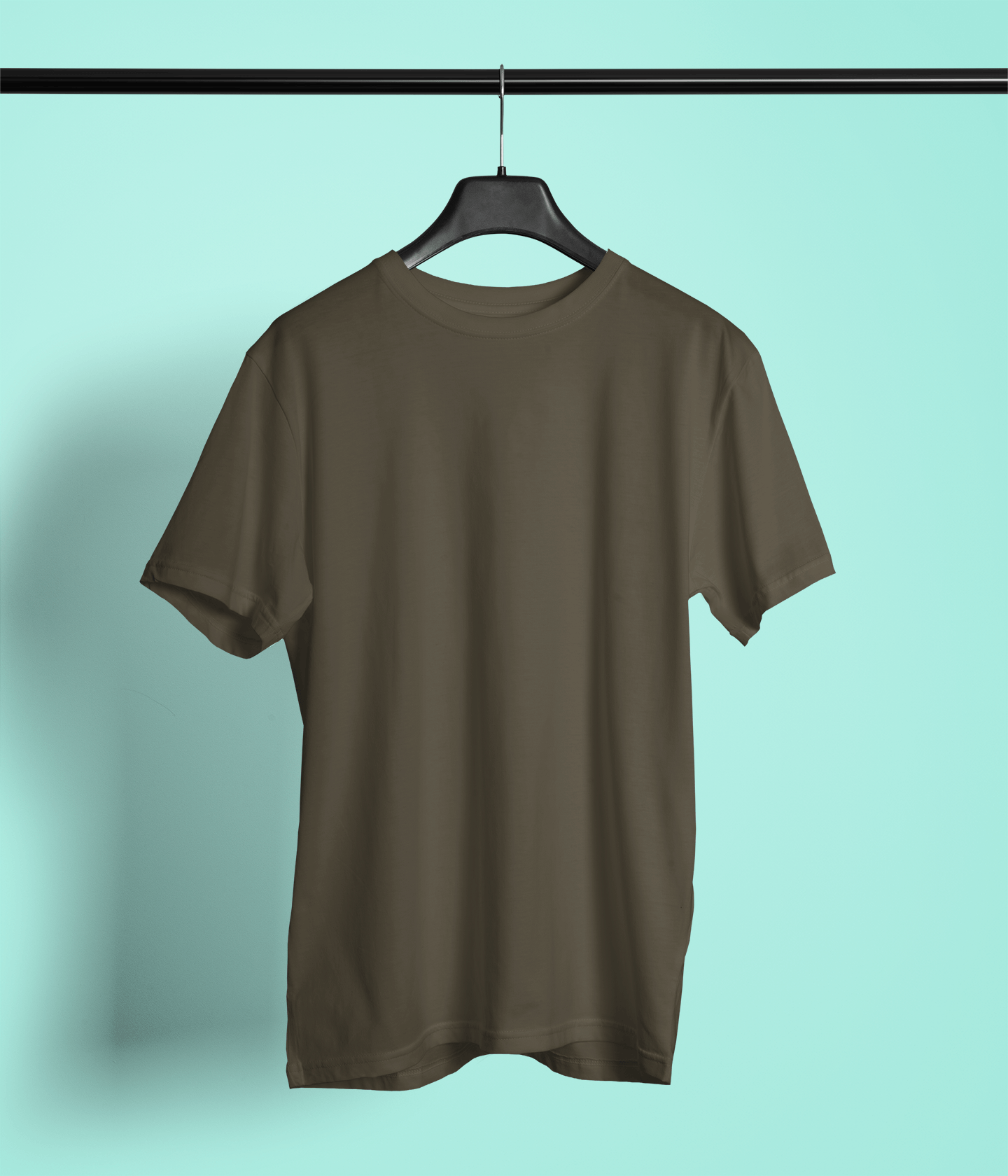 Classic Olive Green Crew Neck T-Shirt – Unisex