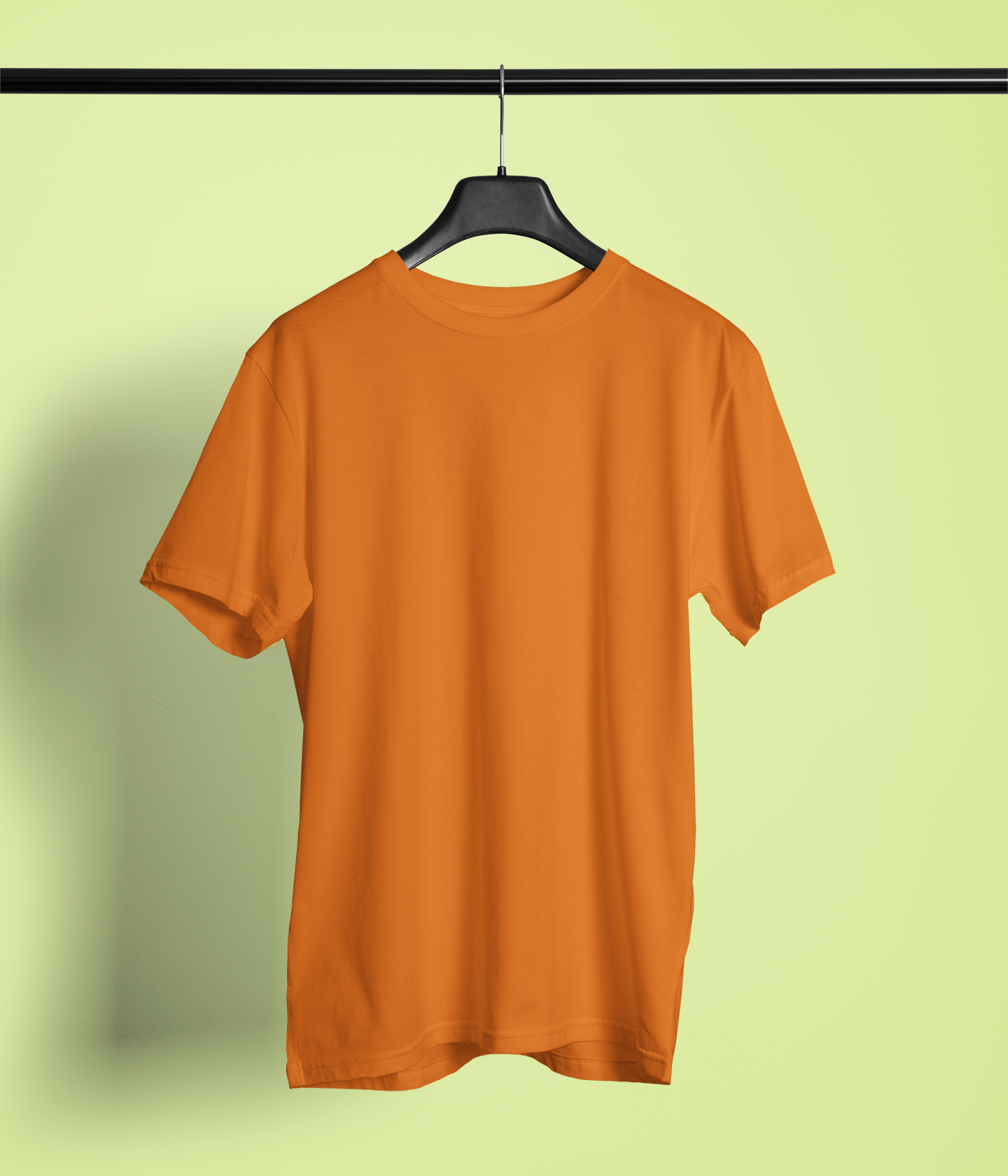 Entimessi Unisex Regular Fit T-Shirt - Cotton, Bio-Washed (Brick Red) Plain T-shirts Orange Casual Wear Cotton Rapi-T-shirts Regular Fit Round Neck Short Sleeves Solid Color T-shirts T-shirts Top Unisex