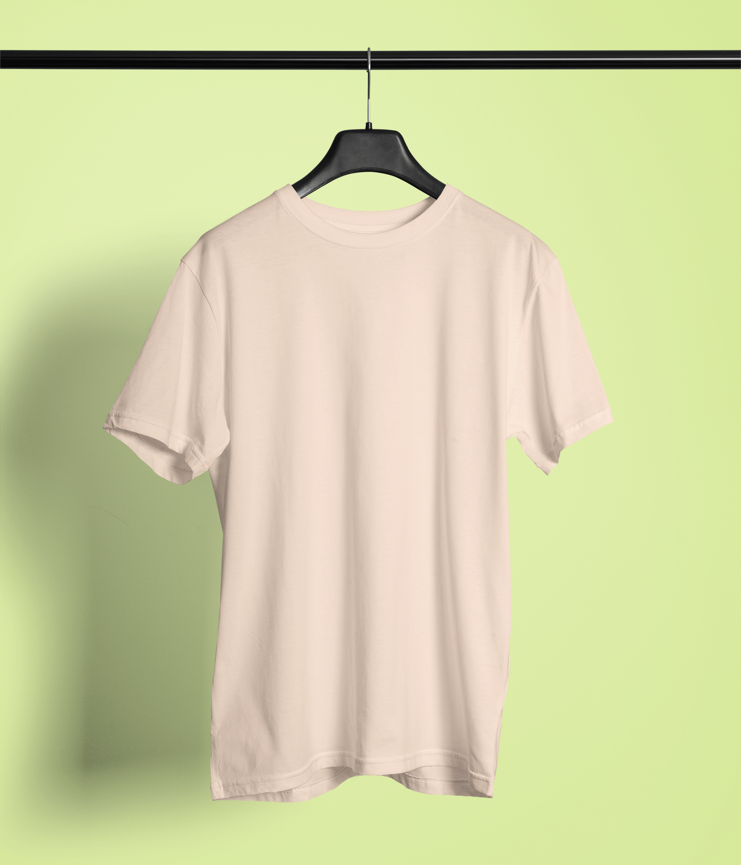 Classic Peach Crew Neck T-Shirt – Unisex