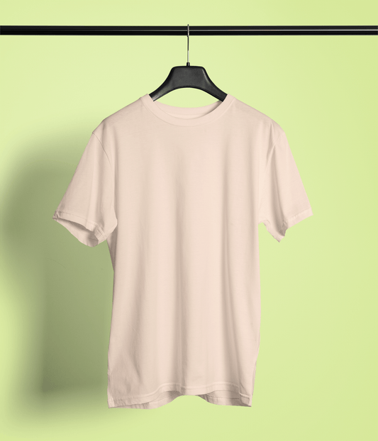 Classic Peach Crew Neck T-Shirt – Unisex