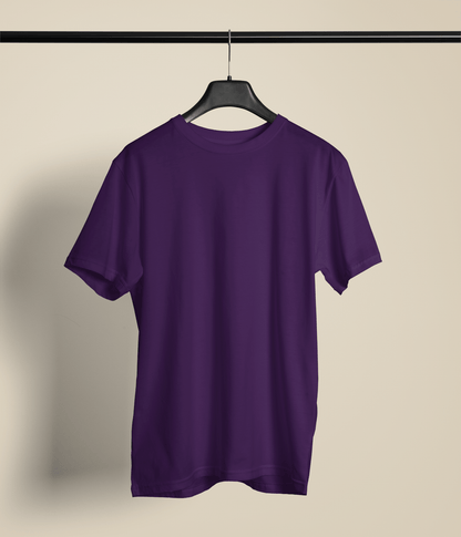 Classic Purple Crew Neck T-Shirt – Unisex